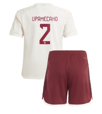 Bayern Munich Dayot Upamecano #2 Koszulka Trzecich Dziecięca 2023-24 Krótki Rękaw (+ Krótkie spodenki)
